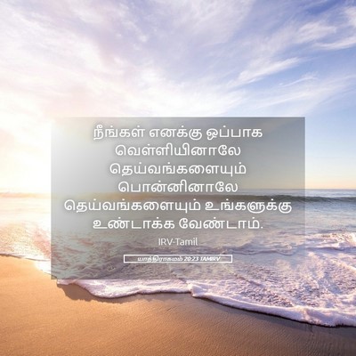 Picture 05 - யாத்திராகமம் 20:23 TAMIRV - நீங்கள் எனக்கு - Bible Verse Picture
