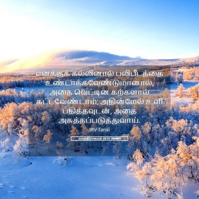 Picture 05 - யாத்திராகமம் 20:25 TAMIRV - எனக்குக் - Bible Verse Picture