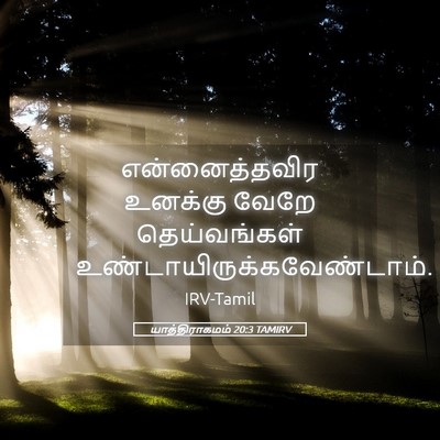 Picture 05 - யாத்திராகமம் 20:3 TAMIRV - என்னைத்தவிர - Bible Verse Picture