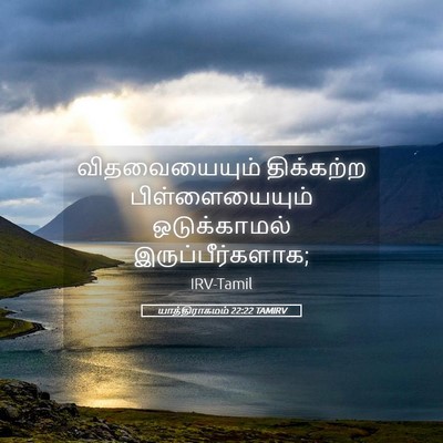 Picture 05 - யாத்திராகமம் 22:22 TAMIRV - விதவையையும் - Bible Verse Picture