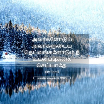 Picture 05 - யாத்திராகமம் 23:32 TAMIRV - அவர்களோடும் - Bible Verse Picture
