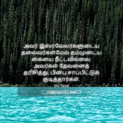 Picture 05 - யாத்திராகமம் 24:11 TAMIRV - அவர் - Bible Verse Picture