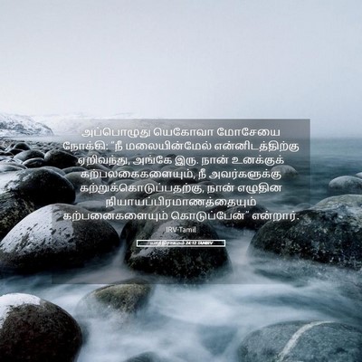 Picture 05 - யாத்திராகமம் 24:12 TAMIRV - அப்பொழுது யெகோவா - Bible Verse Picture