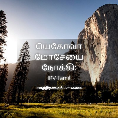Picture 05 - யாத்திராகமம் 25:1 TAMIRV - யெகோவா மோசேயை - Bible Verse Picture