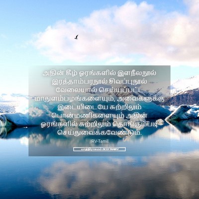 Picture 05 - யாத்திராகமம் 28:33 TAMIRV - அதின் கீழ் - Bible Verse Picture