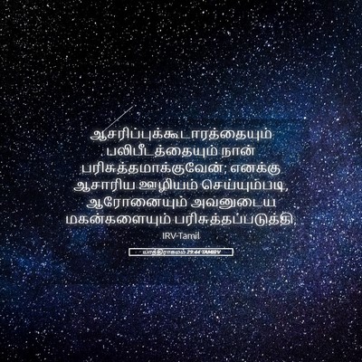 Picture 05 - யாத்திராகமம் 29:44 TAMIRV -  - Bible Verse Picture