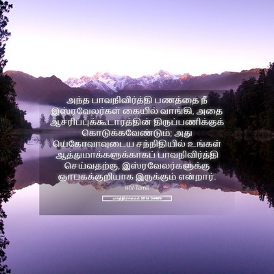 Picture 05 - யாத்திராகமம் 30:16 TAMIRV - அந்த - Bible Verse Picture