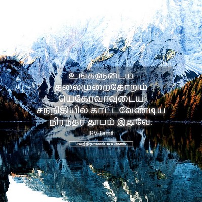 Picture 05 - யாத்திராகமம் 30:8 TAMIRV - உங்களுடைய - Bible Verse Picture