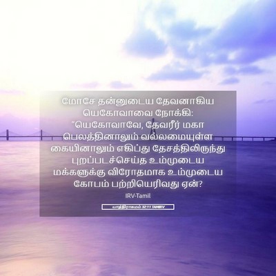 Picture 05 - யாத்திராகமம் 32:11 TAMIRV - மோசே தன்னுடைய - Bible Verse Picture