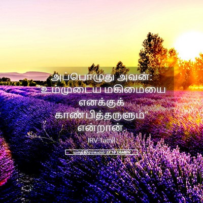Picture 05 - யாத்திராகமம் 33:18 TAMIRV - அப்பொழுது அவன்: - Bible Verse Picture