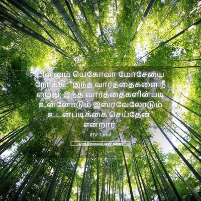 Picture 05 - யாத்திராகமம் 34:27 TAMIRV - பின்னும் யெகோவா - Bible Verse Picture