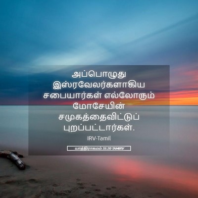 Picture 05 - யாத்திராகமம் 35:20 TAMIRV - அப்பொழுது - Bible Verse Picture