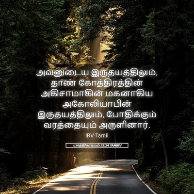 Picture 05 - யாத்திராகமம் 35:34 TAMIRV - அவனுடைய - Bible Verse Picture