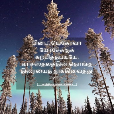 Picture 05 - யாத்திராகமம் 40:28 TAMIRV - பின்பு, யெகோவா - Bible Verse Picture