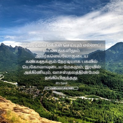 Picture 05 - யாத்திராகமம் 40:38 TAMIRV - இஸ்ரவேல் மக்கள் - Bible Verse Picture