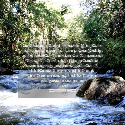 Picture 05 - யோசுவா 10:12 TAMIRV - யெகோவா - Bible Verse Picture