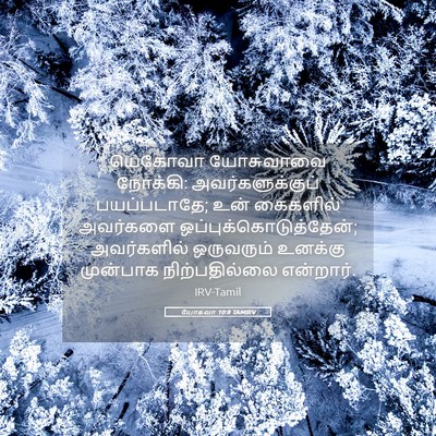 Picture 05 - யோசுவா 10:8 TAMIRV - யெகோவா யோசுவாவை - Bible Verse Picture