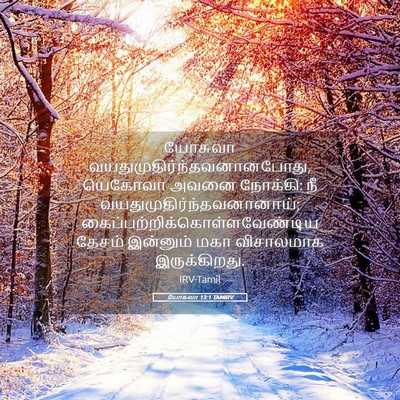 Picture 05 - யோசுவா 13:1 TAMIRV - யோசுவா - Bible Verse Picture