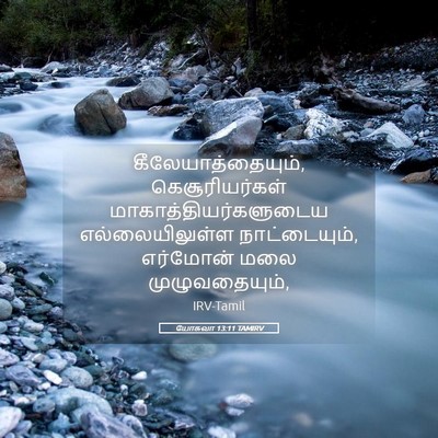 Picture 05 - யோசுவா 13:11 TAMIRV - கீலேயாத்தையும், - Bible Verse Picture