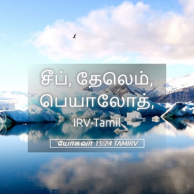 Picture 05 - யோசுவா 15:24 TAMIRV - சீப், தேலெம், - Bible Verse Picture