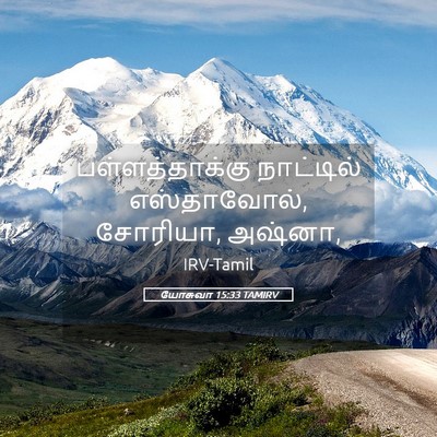 Picture 05 - யோசுவா 15:33 TAMIRV - பள்ளத்தாக்கு - Bible Verse Picture