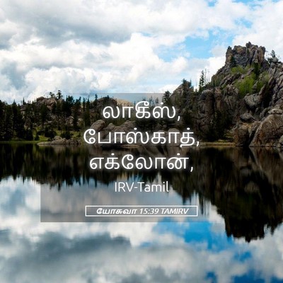 Picture 05 - யோசுவா 15:39 TAMIRV - லாகீஸ், போஸ்காத், - Bible Verse Picture