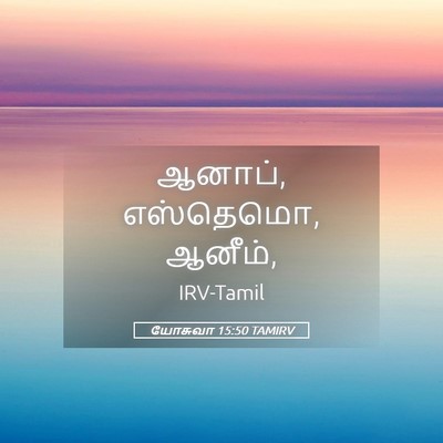 Picture 05 - யோசுவா 15:50 TAMIRV - ஆனாப், எஸ்தெமொ, - Bible Verse Picture