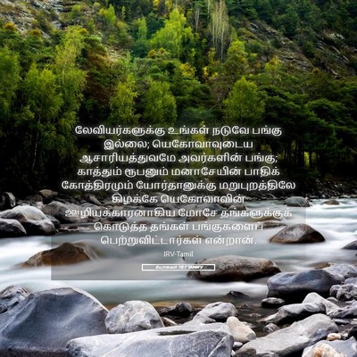 Picture 05 - யோசுவா 18:7 TAMIRV - லேவியர்களுக்கு - Bible Verse Picture