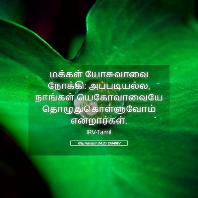 Picture 05 - யோசுவா 24:21 TAMIRV - மக்கள் யோசுவாவை - Bible Verse Picture