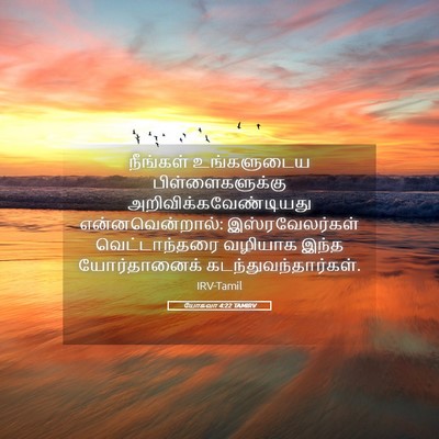 Picture 05 - யோசுவா 4:22 TAMIRV - நீங்கள் உங்களுடைய - Bible Verse Picture