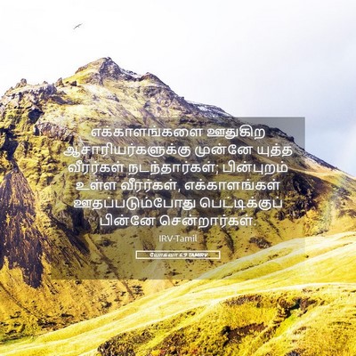 Picture 05 - யோசுவா 6:9 TAMIRV - எக்காளங்களை - Bible Verse Picture