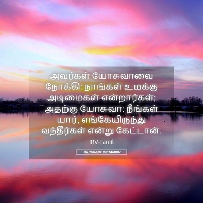 Picture 05 - யோசுவா 9:8 TAMIRV - அவர்கள் யோசுவாவை - Bible Verse Picture