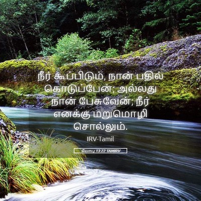 Picture 05 - யோபு 13:22 TAMIRV - நீர் கூப்பிடும், - Bible Verse Picture