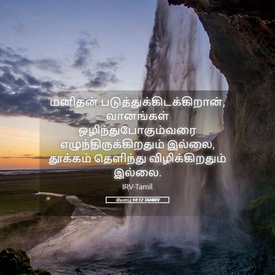 Picture 05 - யோபு 14:12 TAMIRV - மனிதன் - Bible Verse Picture