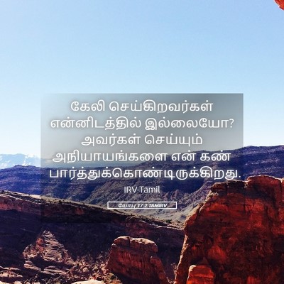 Picture 05 - யோபு 17:2 TAMIRV - கேலி - Bible Verse Picture