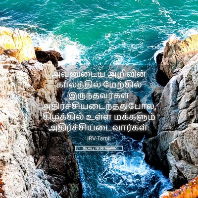 Picture 05 - யோபு 18:20 TAMIRV - அவனுடைய அழிவின் - Bible Verse Picture