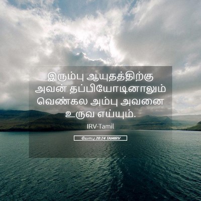 Picture 05 - யோபு 20:24 TAMIRV - இரும்பு - Bible Verse Picture
