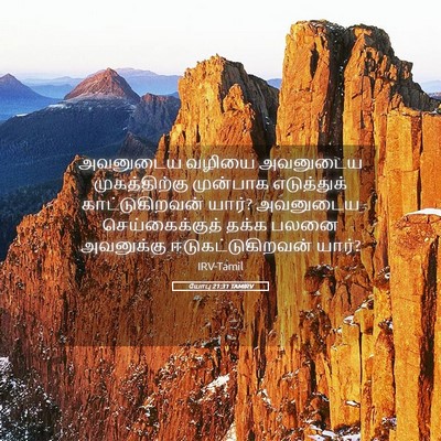 Picture 05 - யோபு 21:31 TAMIRV - அவனுடைய வழியை - Bible Verse Picture