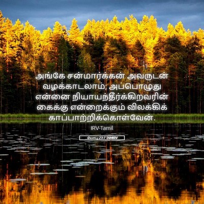 Picture 05 - யோபு 23:7 TAMIRV - அங்கே - Bible Verse Picture