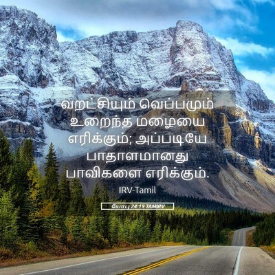 Picture 05 - யோபு 24:19 TAMIRV - வறட்சியும் - Bible Verse Picture