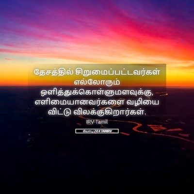 Picture 05 - யோபு 24:4 TAMIRV - தேசத்தில் - Bible Verse Picture