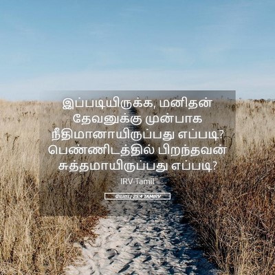 Picture 05 - யோபு 25:4 TAMIRV - இப்படியிருக்க, - Bible Verse Picture