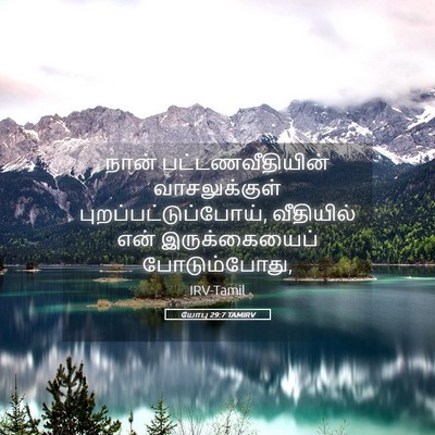 Picture 05 - யோபு 29:7 TAMIRV - நான் - Bible Verse Picture