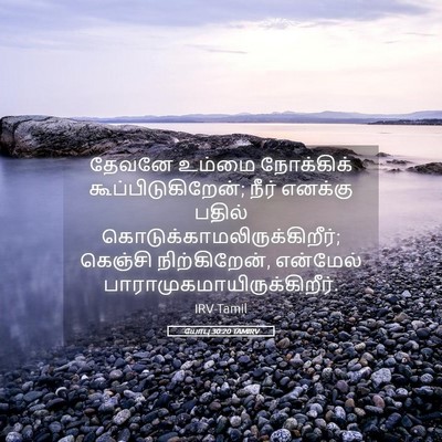 Picture 05 - யோபு 30:20 TAMIRV - தேவனே உம்மை - Bible Verse Picture