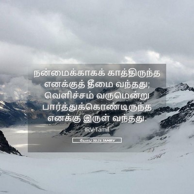 Picture 05 - யோபு 30:26 TAMIRV - நன்மைக்காகக் - Bible Verse Picture