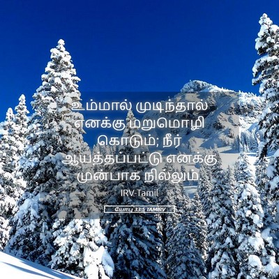 Picture 05 - யோபு 33:5 TAMIRV - உம்மால் - Bible Verse Picture