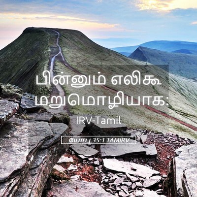 Picture 05 - யோபு 35:1 TAMIRV - பின்னும் எலிகூ - Bible Verse Picture