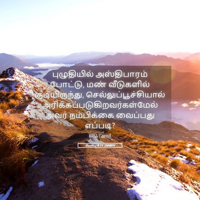 Picture 05 - யோபு 4:19 TAMIRV - புழுதியில் - Bible Verse Picture
