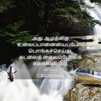 Picture 05 - யோபு 41:31 TAMIRV - அது ஆழத்தை - Bible Verse Picture
