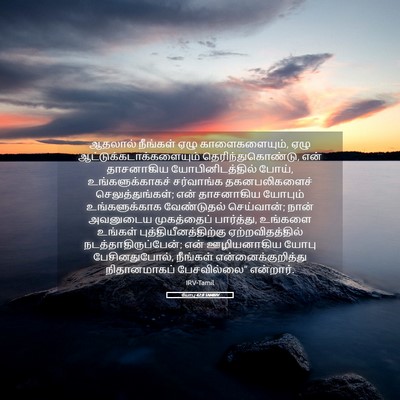 Picture 05 - யோபு 42:8 TAMIRV - ஆதலால் நீங்கள் - Bible Verse Picture
